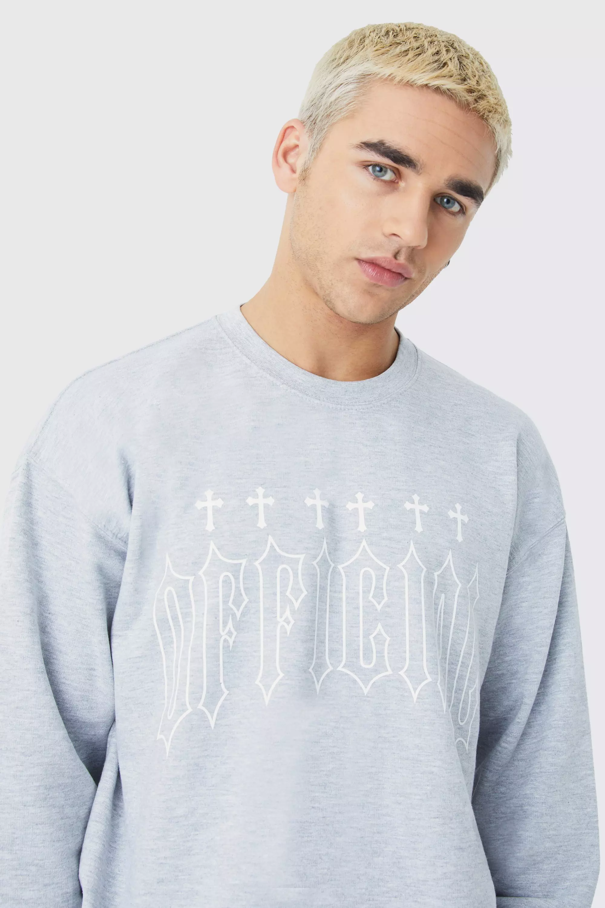 Grey 2025 graphic jumper